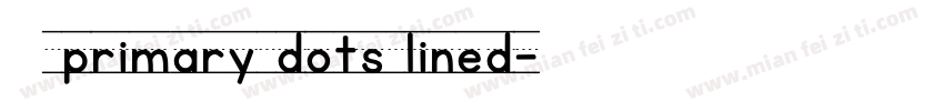 GK primary dots lined字体转换